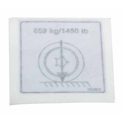 Picture of Decal Weight Bearing