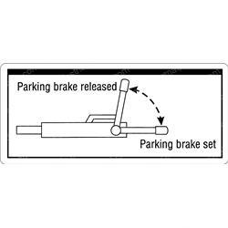 Picture of Decal Label Parking Brake Ansi
