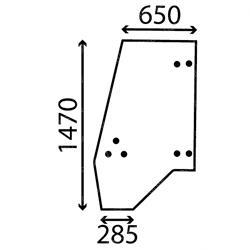 JCB 827/60115 DOOR LEFT HAND CLEAR PQ30