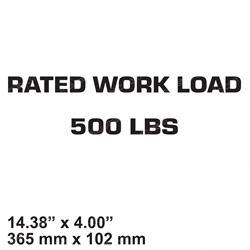 Picture of Decal - Rated Work Load 500lbs