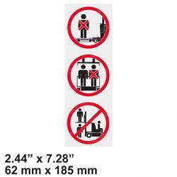Picture of Decal - Warning No Riders