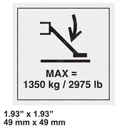 Picture of Decal - Cap. 1350kg/2975lb