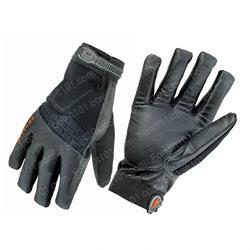 ed9002-lrg GLOVES - 9002 ANTI VIBRATION - LARGE - PAOLYMER PAD - LEATHER PALM/FINGERS - ELASTIC CUFF WITH CLOSURE - NEOPRENE KNUCKLE PAD - ANTI BACTERRTIFIED