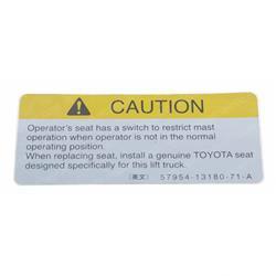 Picture of Plate- Caution