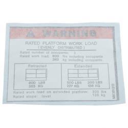 Picture of Decal - Rated Work Load