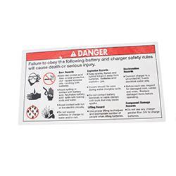 Picture of Decal - Danger Battery Safety