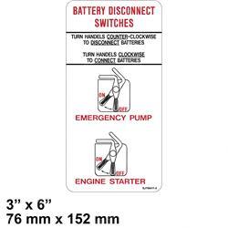 Picture of Label Battery Disconnect