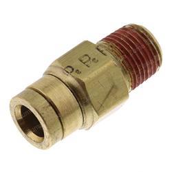 Yale 580004703 - conn male 1/4od x 1/8p brass