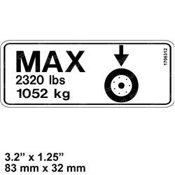Picture of Decal Tire Load(2320lb/1052kg)