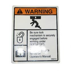 Picture of Decal/Warning Rops