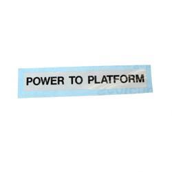 Picture of Decal - Power to Platform