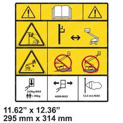 Picture of Decal - Tipping/Elect Warning