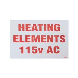 Picture of Decal - Heating Elements 115v