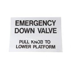Picture of Decal - Emergency Down