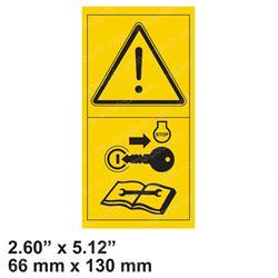 Picture of Decal - Caution Key Removal
