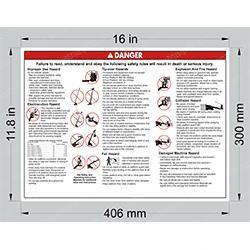 Picture of Decal - Danger Safety Rules
