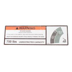 Picture of Decal 750 Lbs Unrrst Capacity