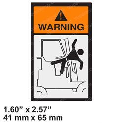 TELEDYNE PRINCETON 604-144 DECAL - WARNING MAST TILT