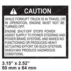 Picture of Decal - Caution Plate