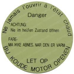 Picture of Plate - Caution