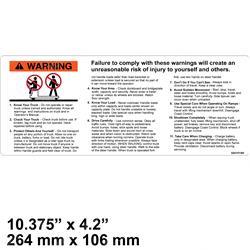 Picture of Decal - Warning