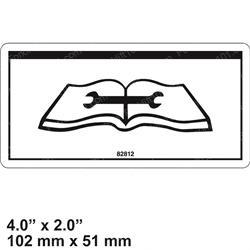 sy1230693 DECAL - MAINT MANUAL ENCLOSED