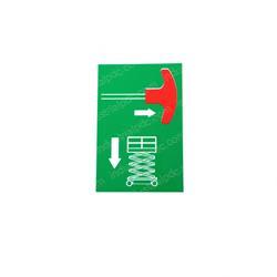 Picture of Decal - Ce Emergency Lowering