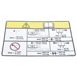 Picture of Decal,capacity (606 Lb/275 Kg)