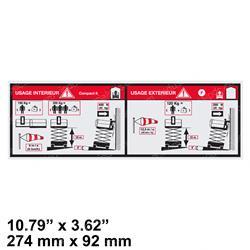 Picture of Decal - Max Floor & Load Cap.