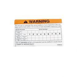 Picture of Decal - Inspection List
