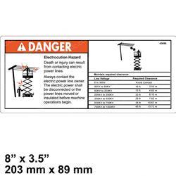 Picture of Decal - Danger Elec Hazard Gs