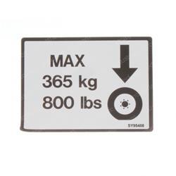 Picture of Decal - Wheel Loads