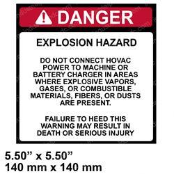 Picture of Decal - Danger Explode Hazard