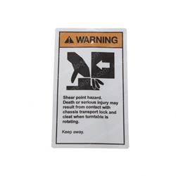Picture of Decal - Warning Shear Point