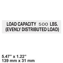 Picture of Decal - Load Capacity 750lbs