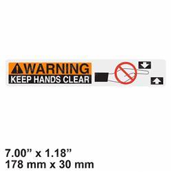 PRIME MOVER 49990-00 DECAL - WARNING HANDS CLEAR