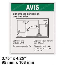 Picture of Decal Notice Battery Connect
