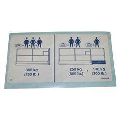 Picture of Decal - Plat 850 Lbs