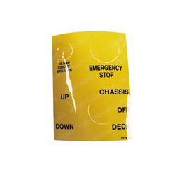 Picture of Decal - Controls X15/19