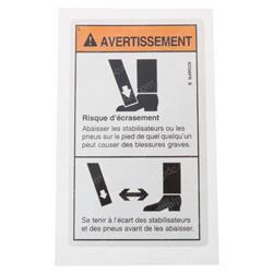 Picture of Decal Warning Foot Crushing