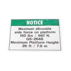 Picture of Decal Notice Side Frc 2646ansi