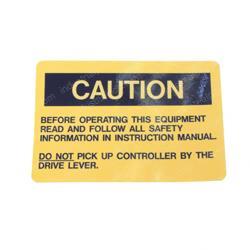 Picture of Decal - Before Operating