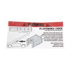 Picture of Decal - Warning Maintenance
