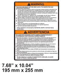Picture of Decal - Warning