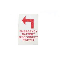 Picture of Decal Emer. Batt. Disconct