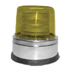 ybq1250p-a STROBE - 12/24V - AMBER - PIPE MOUNT - QUAD FLASH - - STAINLESS STEEL BASE - MFR # Q1250P-A
