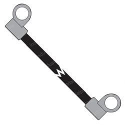Picture of Cable - 2ga 10ft Blk Lh Sm Bor