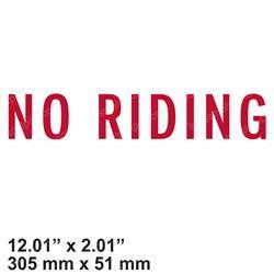 Picture of Decal - No Riding