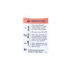 CROWN CR069528 WARNING TOW