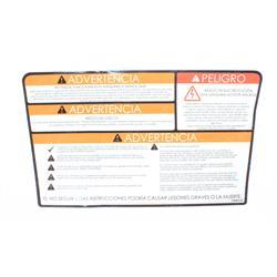 Picture of Decal Warn Danger (spa Lat)